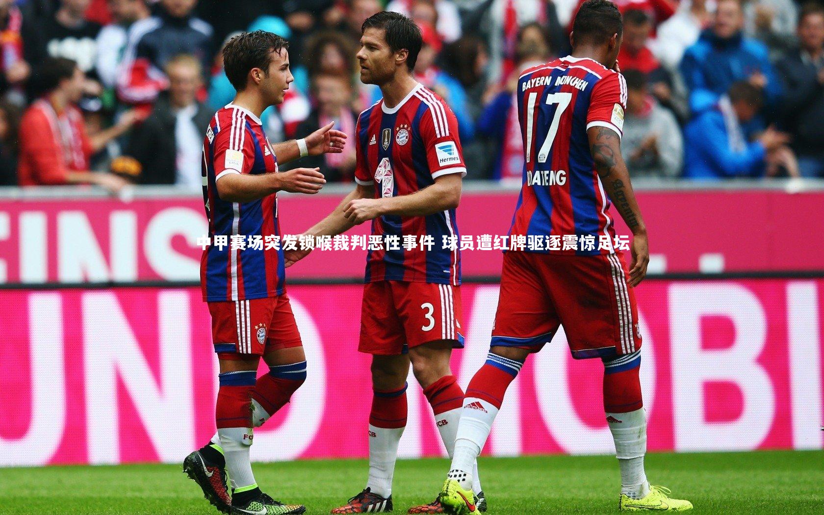 中甲赛场突发锁喉裁判恶性事件 球员遭红牌驱逐震惊足坛